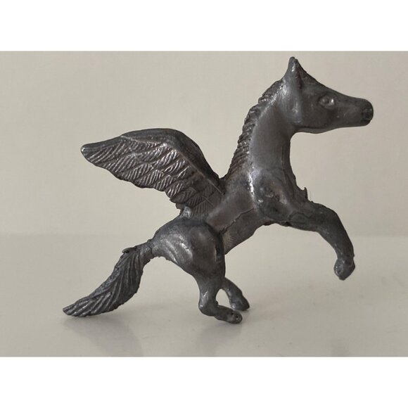 Rawcliffe Pewter Winged Horse Pegasus Bunny Rabbit Figurines Lot of 3 VTG - Picture 6 of 11
